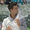 Novak Djokovic après sa victoire sur Rafael Nadal en finale de Key Biscayne, le 30 mars 2014