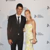Novak Djokovic et Jelena Ristic lors du dîner de la Fondation Novak Djokovic à New York le 10 septembre 2013