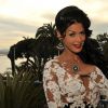 Exclusif - Ayem Nour est venue essayer des bijoux de "Grisogono" dans la suite "Terrasse les Oliviers" du célèbre joaillier à l'hôtel Martinez à Cannes, le 16 mai 2014.