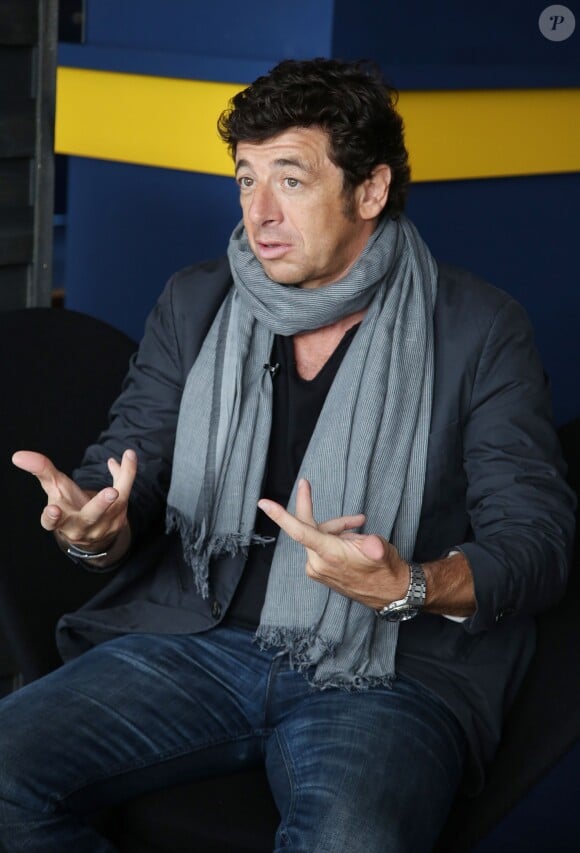 Exclusif - Patrick Bruel en interview pour la promotion du film "Tu veux ou tu veux pas" avec Patrick Bruel au Pavillon Unifrance lors du 67e Festival du film de Cannes, le 19 mai 2014.