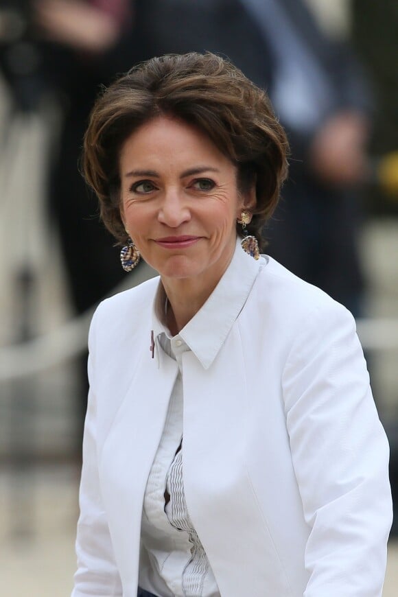 Marisol Touraine, ministre des Affaires sociales arrive au palais de l'Elysée à Paris, le 4 avril 2014 pour le premier conseil des ministres du nouveau gouvernement.