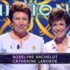Roselyne Bachelot et Catherine Laborde dans Qui veut gagner des millions ? sur TF1, le vendredi 23 mai 2014.