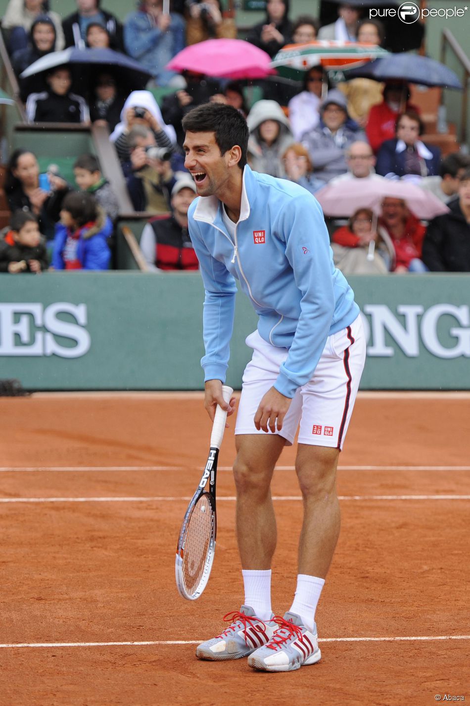  Novak Djokovic lors de la journ&amp;eacute;es des Enfants de Roland-Garros, &amp;agrave; Roland-Garros, le 24 mai 2014 &amp;agrave; Paris 