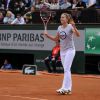 Alizé Cornet lors de la journées des Enfants de Roland-Garros, à Roland-Garros, le 24 mai 2014 à Paris