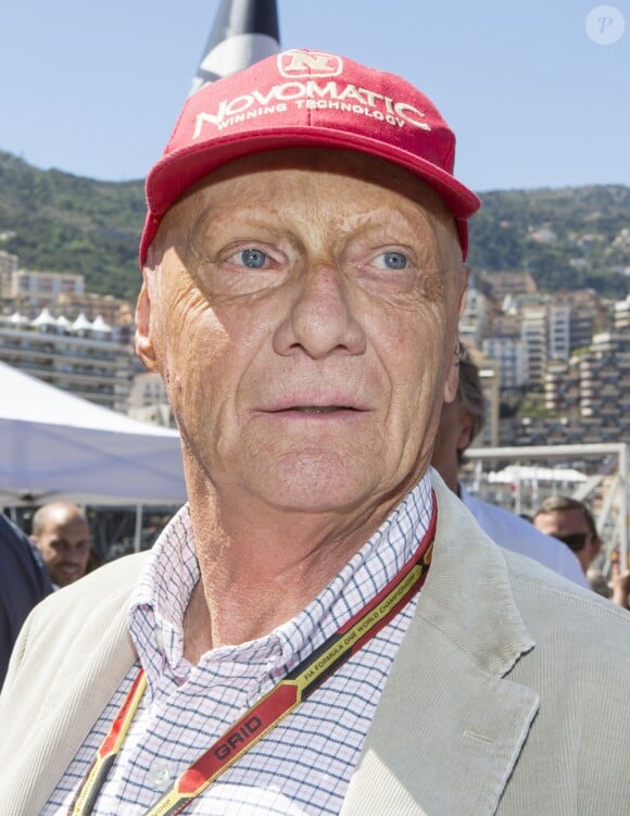 Niki Lauda dans le paddock du Grand Prix de Monaco, le 25 mai 2014