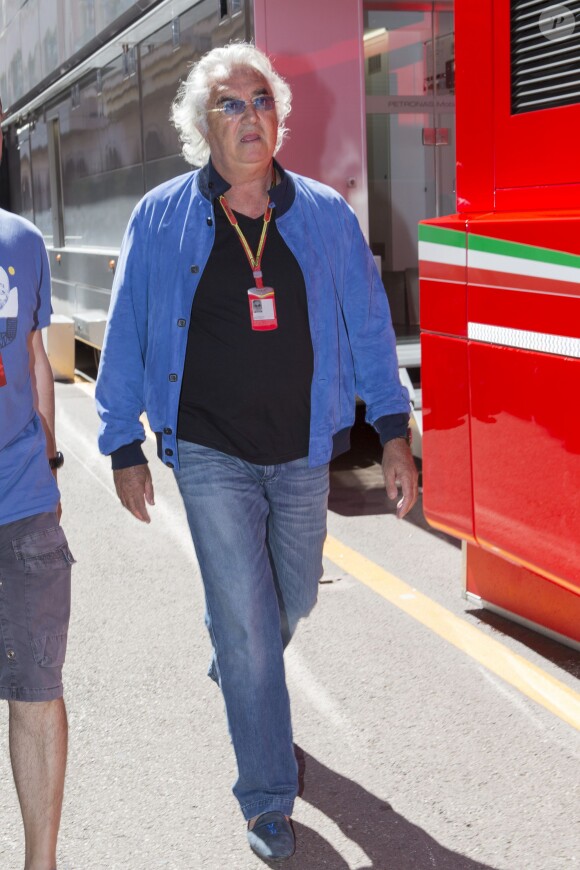 Flavio Briatore dans le paddock du Grand Prix de Monaco, le 25 mai 2014