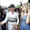 Nico Rosberg et Vivian Sibold à l'issue du Grand Prix de Monaco le 25 mai 2014