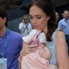 Tamara Ecclestone, sa petit fille Sophia et Jay Rutland lors du Grand Prix de Monaco le 25 mai 2014