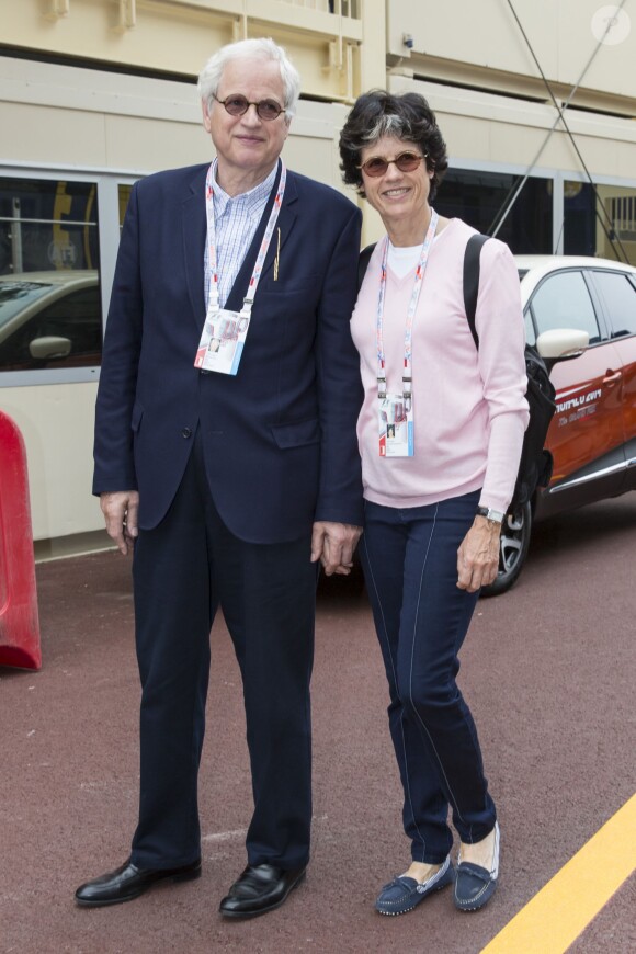 Anemone Giscard d'Estaing et son époux lors du Grand Prix de Monaco le 25 mai 2014
