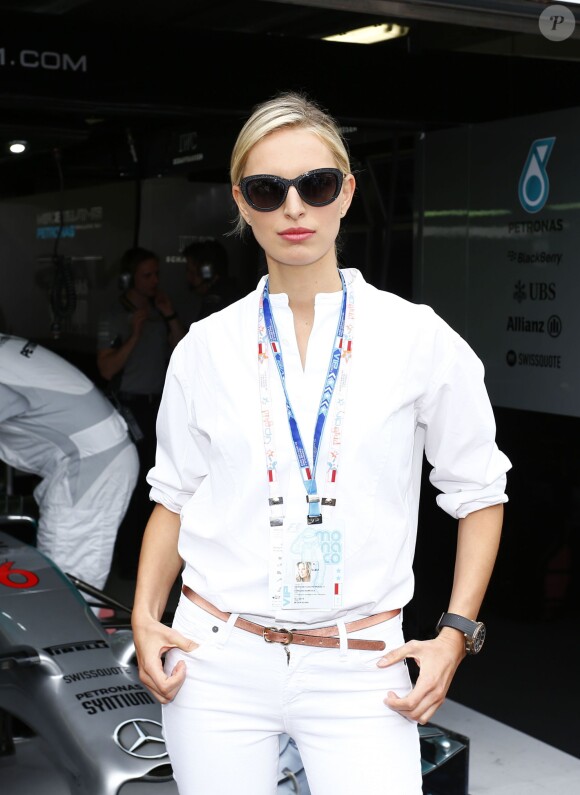 Karolina Kurkova lors du Grand Prix de Monaco le 25 mai 2014