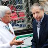 Bernie Ecclestone et Jean Todt lors du Grand Prix de Monaco le 25 mai 2014