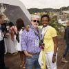 George Lucas et sa femme Mellody Hobson lors du Grand Prix de Monaco le 25 mai 2014