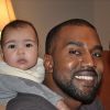 Photo de North et Kanye West, le 17 janvier 2014.