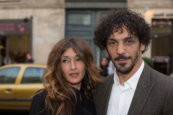 Exclusif - Tomer Sisley et sa compagne Karine Machado - Vernissage de l'exposition "G I R L" pensée par Pharrell Williams à la Galerie Perrotin. Paris, le 26 mai 2014.
