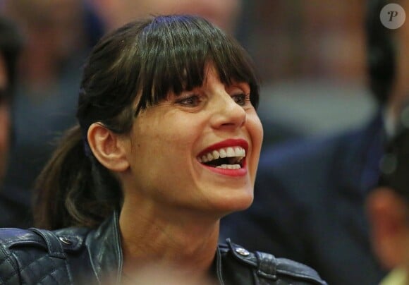 Cristina Serra lors de la conférence de presse de son mari Pep Guardiola à Munich le 24 juin 2013. 