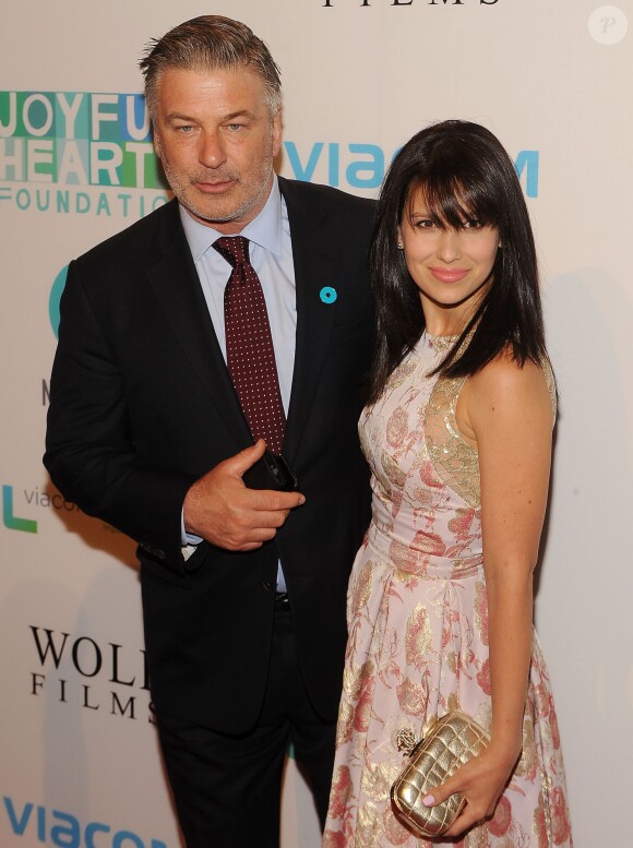 Alec Baldwin et Hilaria Baldwin lors de la soirée "Joyful Revolution Gala" à New York, le 29 mai 2014.
