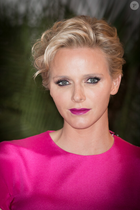 La princesse Charlène de Monaco - Gala du Grand prix de Formule 1 au Sporting de Monaco le 25 mai 2014.  Gala Grand Prix Formula one at the Sporting of Monaco on may 25, 2014.25/05/2014 - 