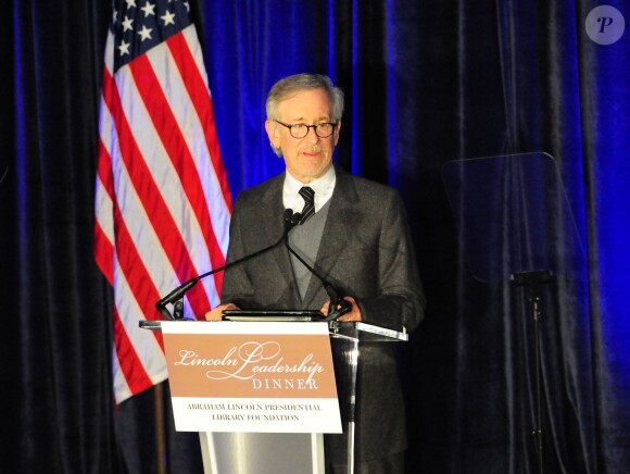 Steven Spielberg participe à la 7e édition du Prix Lincoln à Chicago le 19 mars 2014.