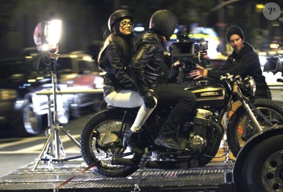 Amber Heard et James Franco sur le tournage de The Adderall Diaries à New York, le 1er juin 2014.