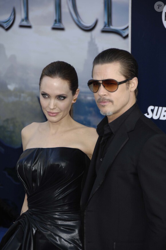 Angelina Jolie et Brad Pitt - Première du film Maleficient à Los Angeles, le 28 mai 2014
