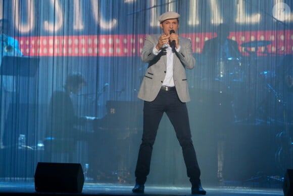 Gregory Benchenafi - Showcase de la comédie musicale "Mistinguett, reine des années folles" au Casino de Paris, le 3 juin 2014.