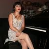Carmen Maria Vega, dans le rôle de Mistinguett - Showcase de la comédie musicale "Mistinguett, reine des années folles" au Casino de Paris, le 3 juin 2014.