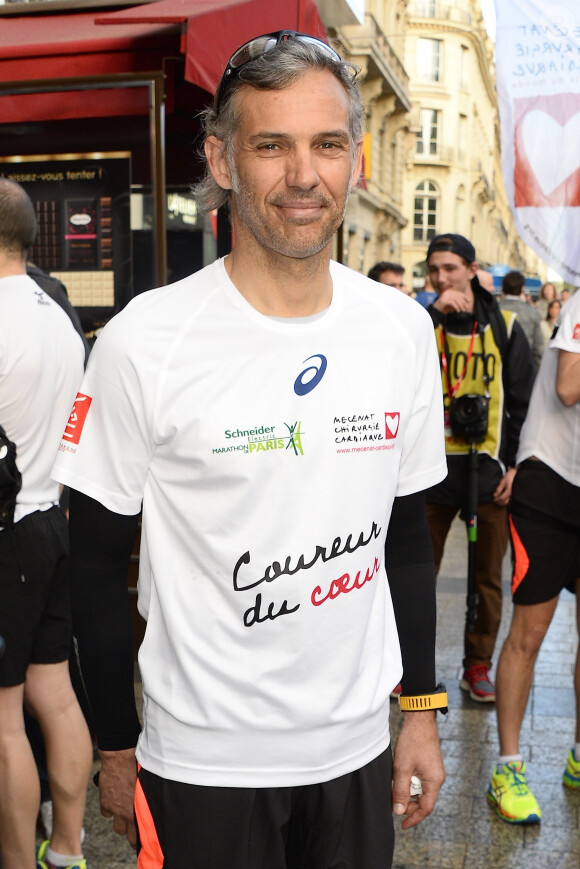 Paul Belmondo - Départ du marathon de Paris le 6 avril 2014