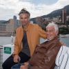 Exclusif : Jean-Paul Belmondo et son fils Paul en tournage à Monaco le 4 juin 2014.