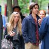 Amanda Seyfried et son petit ami Justin Long sortent de chez eux à New York, le 22 mai 2014.