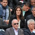  Laurie Cholewa et Richard Virenque &agrave; Roland-Garros &agrave; Paris, le 4 juin 2014. 
