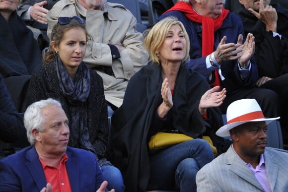 Michele Laroque à Roland-Garros à Paris, le 4 juin 2014.