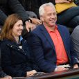  Greg Lemond et sa femme Kathy &agrave; Roland-Garros &agrave; Paris, le 4 juin 2014. 