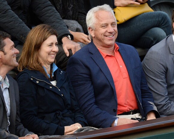 Greg Lemond et sa femme Kathy à Roland-Garros à Paris, le 4 juin 2014.