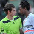  Ga&euml;l Monfils et Andy Murray &agrave; Roland-Garros &agrave; Paris le 4 juin 2014. 