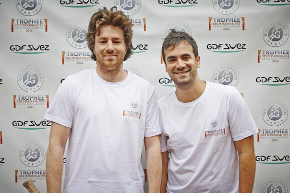 Jean Imbert et Alex Goude lors du trophée des Personnalités le 3 juin 2014 en marge de Roland-Garros à Paris. 