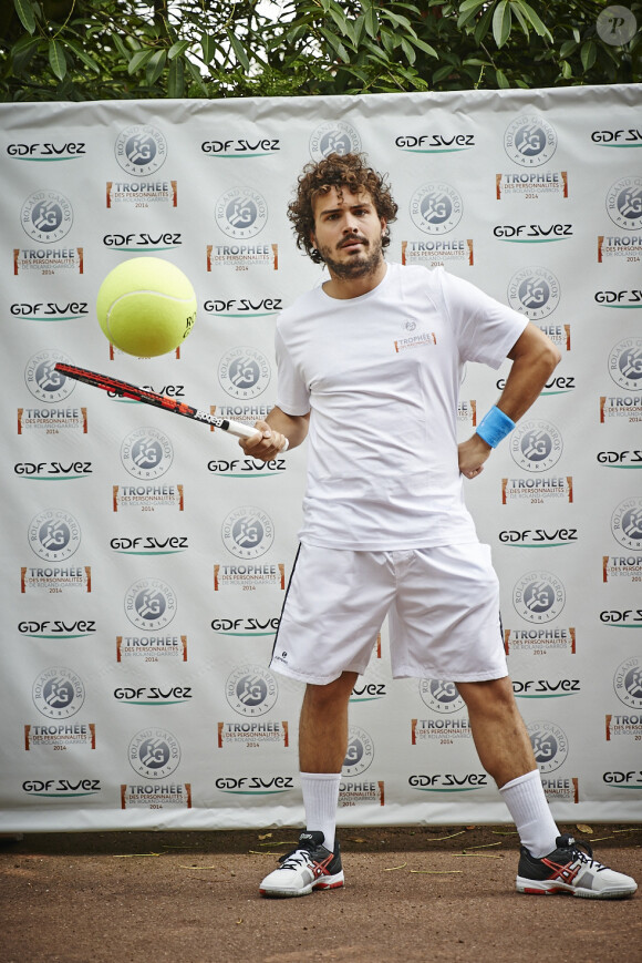 Maxime Musqua lors du Trophée des Personnalités le 3 juin 2014 en marge de Roland-Garros à Paris. 