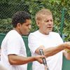 PPDA et Youssef Hajdi lors du Trophée des Personnalités le 3 juin 2014 en marge de Roland-Garros à Paris. 