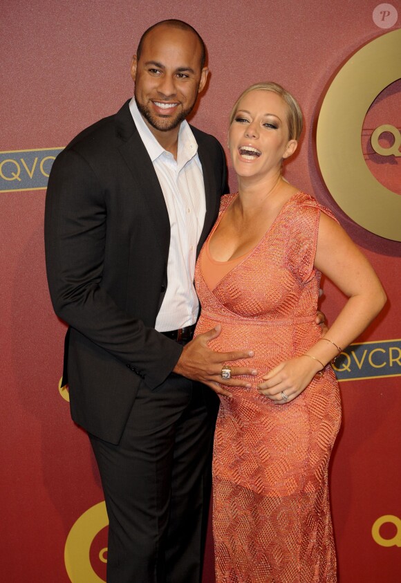 Kendra Wilkinson (enceinte) et son mari Hank Baskett à Beverly Hills, le 28 février 2014.