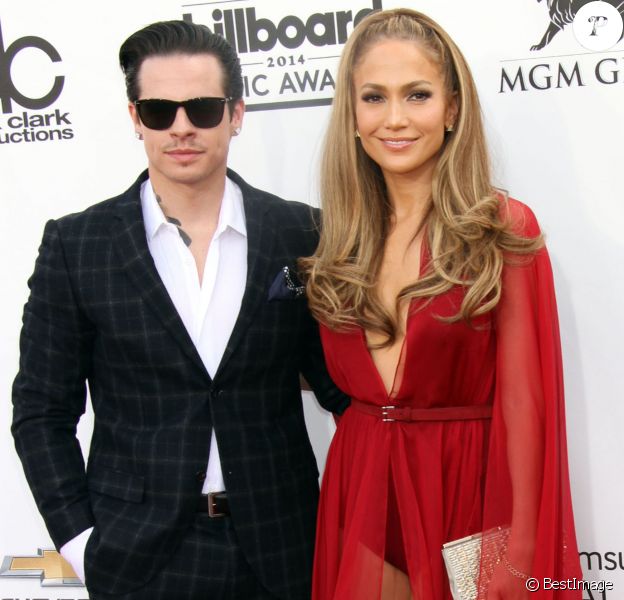 Jennifer Lopez et son petit ami Casper Smart lors de la cérémonie des Billboard Music Awards 2014 à Las Vegas, le 18 mai 2014.