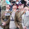 Le prince Charles a assisté à l'atterrissage de 300 parachutistes britanniques, américains, canadiens et français à Ranville, le 5 juin 2014, dans le cadre des commémorations du 70e anniversaire du débarquement.