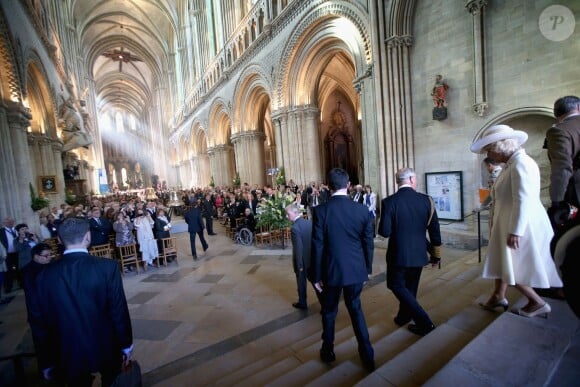 The Prince of Wales and the Duchess of Cornwall arrive at Bayeux Cathedral for a commemorative service to mark the 70th anniversary of the D-Day landings during World War II. Bayeux, Normandy, France, Friday June 6, 2014. Photo by Chris Jackson/PA Wire/ABACAPRESS.COM06/06/2014 - Bayeux