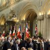 Le prince Charles et le duchesse Camilla ont assisté à une cérémonie à la mémoire des soldats britanniques en la cathédrale de Bayeux en Normandie le 6 juin 2014.