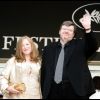 Michael Moore et Kathleen Glynn à Cannes en mai 2004.