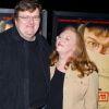 Michael Moore et sa femme Kathleen Glynn à Los Angeles le 8 juin 2004.