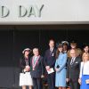 Le maire Patrick Jardin, Bernard Cazeneuve et sa femme - Le prince William et Kate Catherine Middleton, duchesse de Cambridge, lors de la cérémonie sur la plage "Gold Beach" à Arromanches pour les commémorations du 70e anniversaire du débarquement sur les plages de Normandie lors de la Seconde Guerre Mondiale, le 6 juin 2014.
