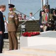  Le prince William lors de la c&eacute;r&eacute;monie sur la plage "Gold Beach" &agrave; Arromanches pour les comm&eacute;morations du 70e anniversaire du d&eacute;barquement sur les plages de Normandie lors de la Seconde Guerre Mondiale, le 6 juin 2014. 