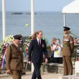 Le prince William lors de la c&eacute;r&eacute;monie sur la plage "Gold Beach" &agrave; Arromanches pour les comm&eacute;morations du 70e anniversaire du d&eacute;barquement sur les plages de Normandie lors de la Seconde Guerre Mondiale, le 6 juin 2014. 