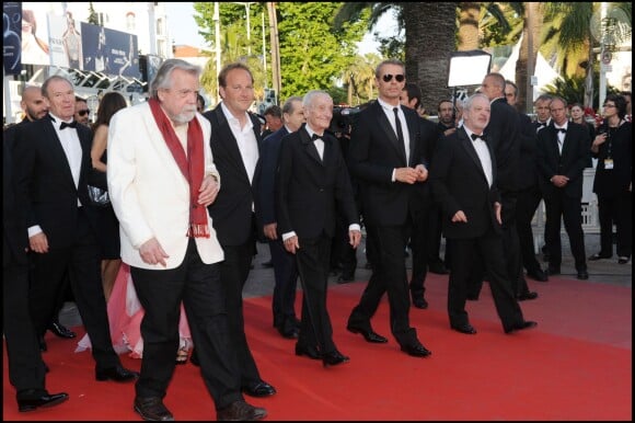 Jacques Herlin avec Lambert Wilson à Cannes le 18 mai 2010.