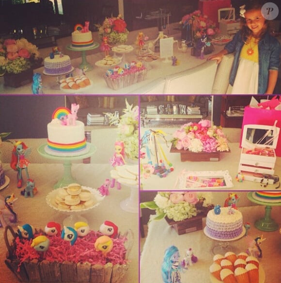 Jessica Alba a organisé un goûter d'anniversaire pour sa fille Honor, qui sougglait sa 6e bougie le 7 juin 2014