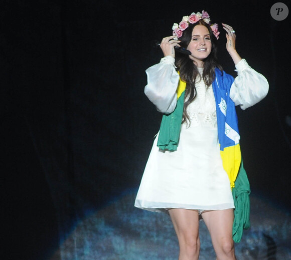 Lana del Rey en concert au Planeta Terra Festival à São Paulo, le 09 novembre 2013.